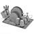 Tower Essentials Dish Drainer Set 3D model small image 7