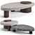 Elegance Defined: Trussardi Casa Coffee Tables 3D model small image 1