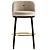 Hicks Bar Stool: Leather Comfort 3D model small image 8