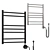 Electric Towel Warmer, Lemark Ursus 3D model small image 2