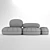 Galactic Sculptural Seating System 3D model small image 5