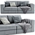 Formerin Hermes 2-Seater Sofa 3D model small image 2