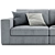 Formerin Hermes 2-Seater Sofa 3D model small image 4