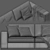 Formerin Hermes 2-Seater Sofa 3D model small image 5