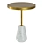 Elegant Antique Gold Side Table 3D model small image 1