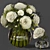 Crystal Vase Rose Bouquet 3D model small image 1