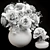 Crystal Vase Rose Bouquet 3D model small image 3