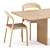 Modern Scandinavian Dining Set 3D model small image 2