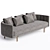 Modern Torii Fabric Sofa Minotti 3D model small image 2