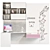 Child's Decorated Wardrobe & Desk 3D model small image 1