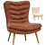  Plush Glasgow Armchair Combo 3D model small image 1