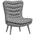  Plush Glasgow Armchair Combo 3D model small image 5