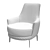 Milan Armchair by Kaza 3D model small image 6