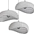 Sleek Navicula Pendant Illumination 3D model small image 4