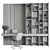  Home Office Furniture Set 413 3D model small image 5