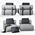 Modular Shinto Sofa: Design Revolution 3D model small image 1