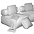 Modular Shinto Sofa: Design Revolution 3D model small image 4