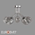 Eurosvet Marci Glass Ceiling Light 3D model small image 2