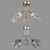 Eurosvet Marci Glass Ceiling Light 3D model small image 3