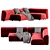 Sculptural Suiseki Sofa by LaCividina 3D model small image 2