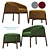 Modern Upholstered Armchair by CTS 3D model small image 1