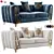 Modern FH 7168 Sofa Set 3D model small image 1