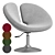 Adjustable Faux Leather Chair 3D model small image 1