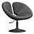 Adjustable Faux Leather Chair 3D model small image 7