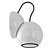 Modern Metal Sconce Light 3D model small image 3