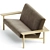 Designer Kinoko 2-Seater Sofa 3D model small image 2