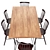 Modern Dining Table Set 175 3D model small image 2