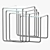 Modern Glass Tables Set by Thonet 3D model small image 3