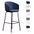 Elegant MDD Grace High Stool 3D model small image 1