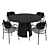 Timeless Elegance Duo: Eclipse Chair & Cep Table 3D model small image 5