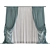  Folding Topology Curtain Panels 3D model small image 1