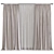 Swirl Mesh Curtain Design 3D model small image 1