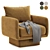 Stylish Lilas Sofa Collection, 4 Colors 3D model small image 1