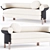 Minimalist 2014 Dordoni Sofa 3D model small image 1