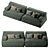 Baxter Damasco Sofa 2013 Model 3D model small image 3