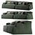 Baxter Damasco Sofa 2013 Model 3D model small image 4