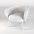 Tilar Textile Armchair, Sturdy Construction 3D model small image 3