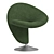 Swivel Wool Blend Accent Chair 3D model small image 4