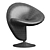 Swivel Wool Blend Accent Chair 3D model small image 7