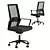 Executive Ergonomic Office Chair Black 3D model small image 1