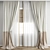  Polygonal Curtain 3D Model Set 3D model small image 1