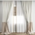  Polygonal Curtain 3D Model Set 3D model small image 4