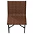 Modern Woven Accent Chair, Real-scale 3D model small image 3