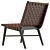 Modern Woven Accent Chair, Real-scale 3D model small image 4