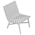 Modern Woven Accent Chair, Real-scale 3D model small image 6