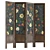 Large Floral Print Room Divider 3D model small image 1